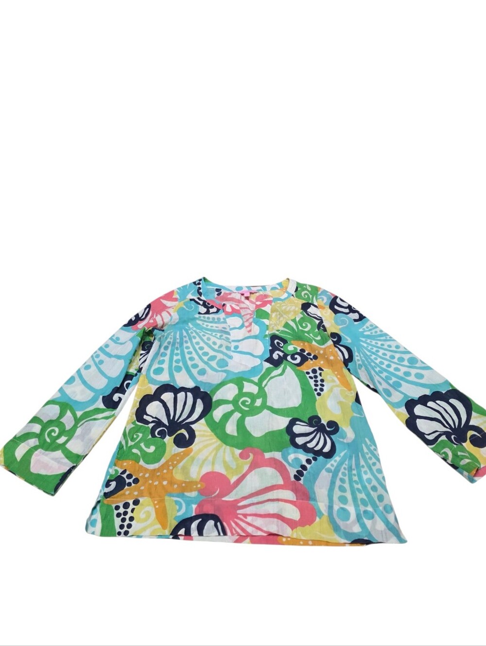 Lilly Pulitzer Thandie Tunic Top In Chiquita Bonita - Picture 3 of 9